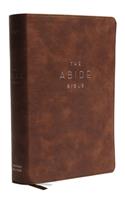 NKJV, Abide Bible, Leathersoft, Brown, Red Letter Edition, Comfort Print