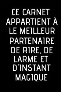 ce carnet appartient a le meilleur partenaire de rire et de larmes