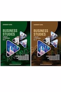 Business Studies Class 12 Books with Case Studies, Part 1 and 2, by Dhanpat Rai Publications 2025-26