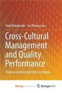Cross-Cultural Management and Quality Performance