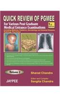 Quick Review of PGMEE for Various PG Medical Entrance Exams (Vol. 2)