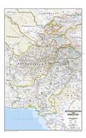 National Geographic Afghanistan, Pakistan Wall Map (21.5 X 32.5 In)