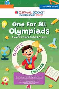 Oswaal One for All Olympiads Previous Year Solved Papers Class 2 English For 2025 Exam