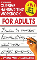 Cursive Handwriting Workbook for Adults