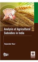 Analysis Of Agricultural Subsidies In India