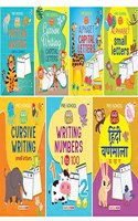 Writing Books for Kids | 2 to 5 Years Old Children | Learn and Practice ABC Capital and Small Alphabet, Cursive Writing, 1 to 100 Numbers, Hindi Varnmala and Pattern Writing | Set of 7 Books