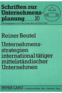 Unternehmensstrategien International Taetiger Mittelstaendischer Unternehmen