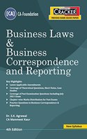 Taxmann's CRACKER for Business Laws & Business Correspondence and Reporting - Most Amended & Updated Book covering Past Exam Questions along with Chapter-wise Marks distribution | CA-Foundation