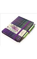 Waverley S.T. (S): Heather Mini with Pen Pocket Genuine Tartan Cloth Commonplace Notebook