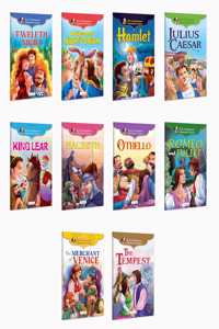 Best of Shakespeare Illustrated Classic :- Twelfth Night, Macbeth, Romeo and Juliet, Othello and more - Classic Stories for Children, Toddler Storybooks with Pictures, Kids storybook | Pack of 8 books