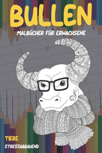 Malbücher für Erwachsene - Stressabbauend - Tiere - Bullen