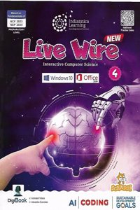 Indiannica Learning Live Wire Interactive Computer Science Class 4 (Latest Edition)