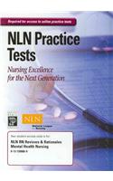Nln RN Reviews & Rationales Mental Health Nursing Online Test Access Code Card
