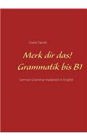 Merk dir das! Grammatik bis B1