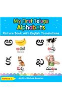 My First Telugu Alphabets Picture Book with English Translations