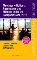 Meetings - Notices, Resolutions and Minutes Under the Companies Act, 2013