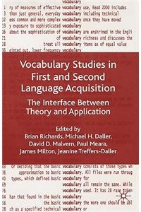Vocabulary Studies in First and Second Language Acquisition