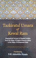 Tazkiratul Umara of Kewal Ram: Biographical Account of Mughal Nobility