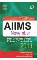 Solved Paper AIIMS Nov 2011