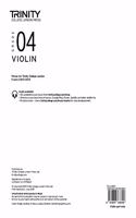 Trinity College London Violin Exam Pieces 2020-2023: Grade 4 (part only)