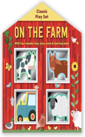 On the Farm: Wooden Toy Play Set