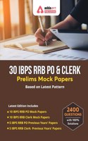30 IBPS RRB PO & Clerk Prelims Mock Papers Practice Book English Medium