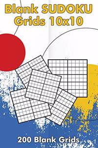 Blank Sudoku Grids 10x10, 200 Blank Grids