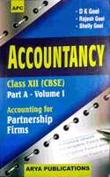 Accountancy Class - Xii (Part-A) - Vol. 1