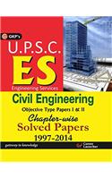 UPSC ES Civil Engineering Objective Type Papers I & II Chapter Wise Solved Papers 1997-2014
