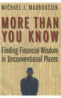 More Than You Know