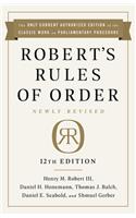 Robert's Rules of Order Newly Revised, 12th Edition