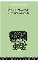 Psychoanalysis And Behaviour