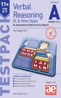 11+ Verbal Reasoning Year 5-7 GL & Other Styles Testpack A Papers 13-16