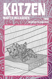 Muster Malbücher - Malbücher für Erwachsene - Tiere - Katzen
