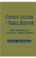 Content Analysis of Verbal Behavior