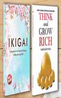 Ikigai : Japanese Art of staying Young.. While growing Old + Think And Grow Rich