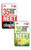 Mtg 35 Years Neet Previous Year Solved Question Papers With Neet Chapterwise Topicwise Solutions - Neet 2023 Preparation Books, Set Of 2 Books Nta Neet 35 Years Questions, Chemistry Biology