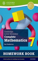 Cambridge Lower Secondary Complete Mathematics 7 Homework Book - Pack of 15 (Second Edition)