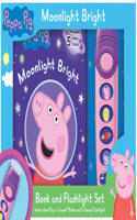 Peppa Pig: Moonlight Bright Book and 5-Sound Flashlight Set