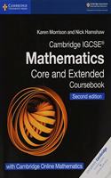 Cambridge IGCSE® Mathematics Coursebook Core and Extended Second Edition with Cambridge Online Mathematics (2 Years)