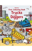 First Colouring Book Trucks and Diggers