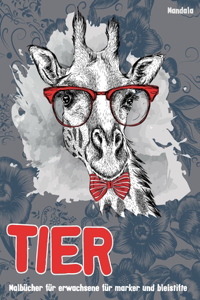 Malbücher für Erwachsene für Marker und Bleistifte - Mandala - Tier