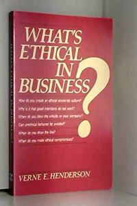 What's Ethical in Business?