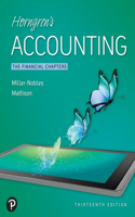 Mylab Accounting with Pearson Etext -- Access Card -- For Horngren's Accounting, the Financial Chapters