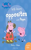 Peppa Board Book - Let's Learn Opposites with Peppa - English & Hindi: Early Learning for Children