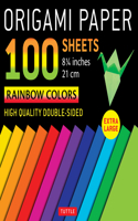 Origami Paper 100 sheets Rainbow Colors 8 1/4