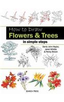 How to Draw Flowers & Trees in Simple Steps