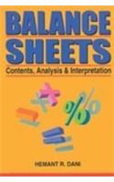Balance Sheets: Contents, Analysis and Interpretation
