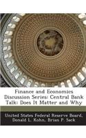 Finance and Economics Discussion Series