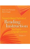 Research-Based Methods of Reading Instruction for English Language Learners, Grades K-4